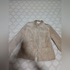 Live a little Suede Genuine leather Jacket